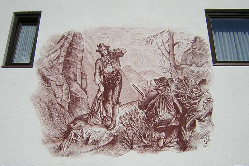 Wandbild Bergschenke Krin Tirol