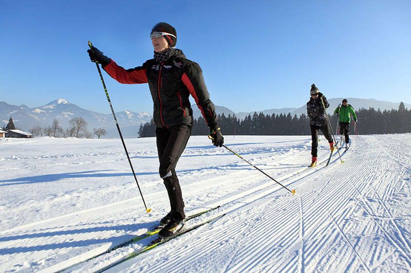 Cross-country skiing on the Angerberg in Tyrol