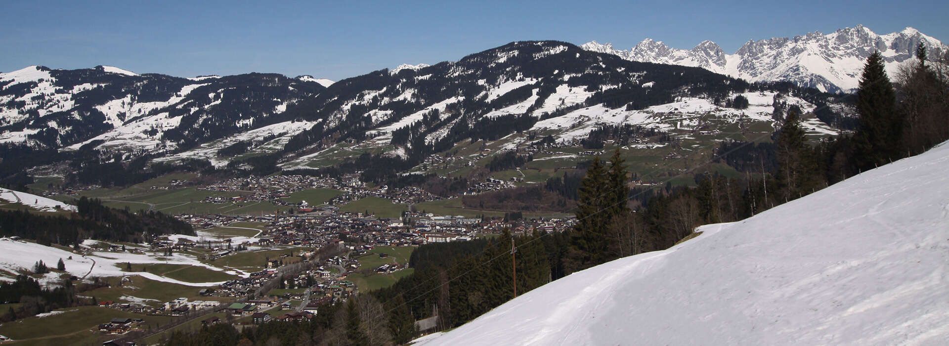 View of the mountain tavern Krin Kirchberg